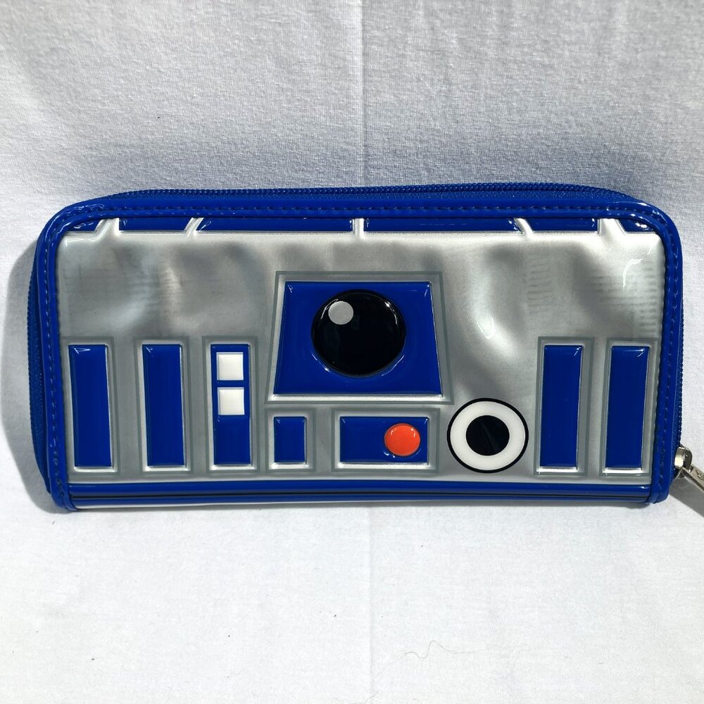 Loungefly R2D2 Blue & White Clutch/Bifold Wallet - Picture 7 of 7